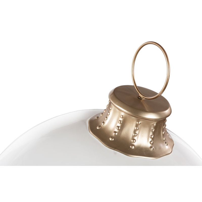Christmas Ball Ornament, White