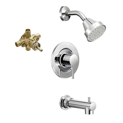 Align Pressure Balanced Tub and Shower Faucet with Rough-in Valve and Posi-Temp -  Moen, KTS-T2193EP-70CH