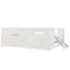 Lit plateforme en bois avec garde-corps et tiroir, blanc-583206111-583206097
