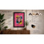 Leopard in Pink Pop Art 1 Piece Single Picture Frame Wall Art-136554437-136554433
