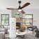 Binisha 3 - Blade LED Ceiling Fan with Remote Control and Light Kit Included