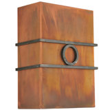 Rustic Lodge Flush Mounted Sconce