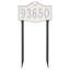 Colonial 1-Line Wall Address Plaque-2099913321