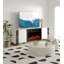 Daylene Unfinished TV Stand for TVs up to 70" with Fireplace Included