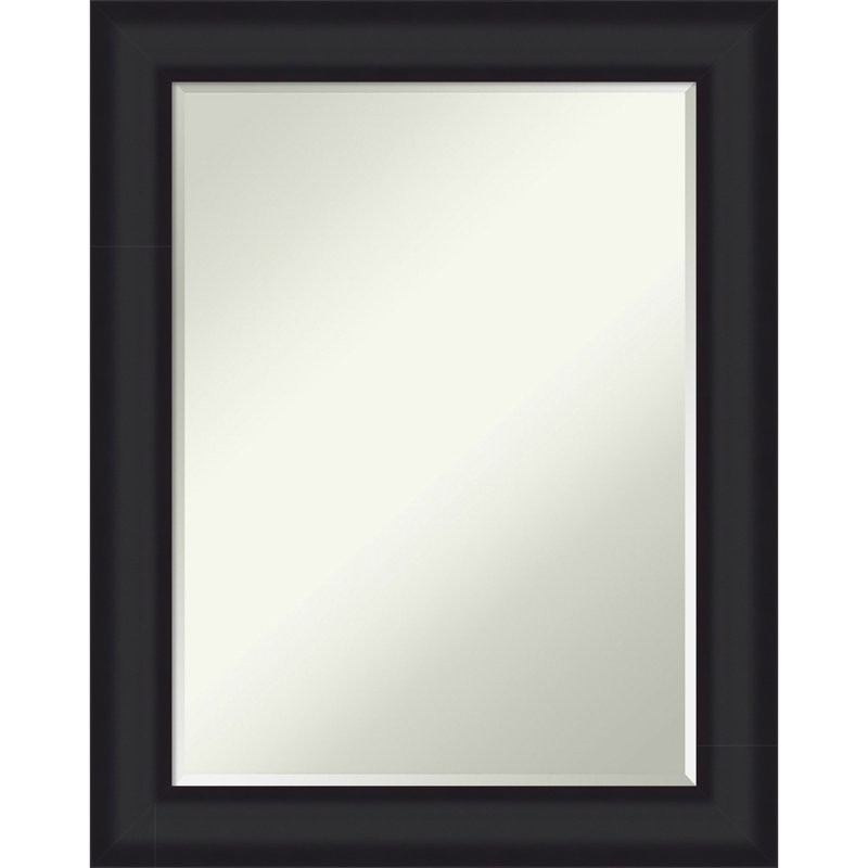Miroir mural de salle de bain Oliver, Noir