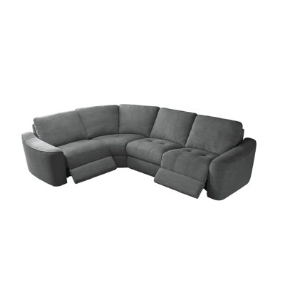 Devine Power Reclining 4-piece Sectional Sofa With Storage & Wireless Charging & Usb Port