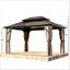 Abri de jardin à toit rigide, abri de jardin extérieur, abri de jardin en aluminium imperméable (ne comprend que l'abri de jardin)
