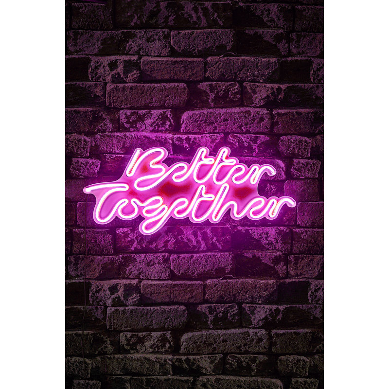 Enseigne néon 20 po Jaspert Better Together