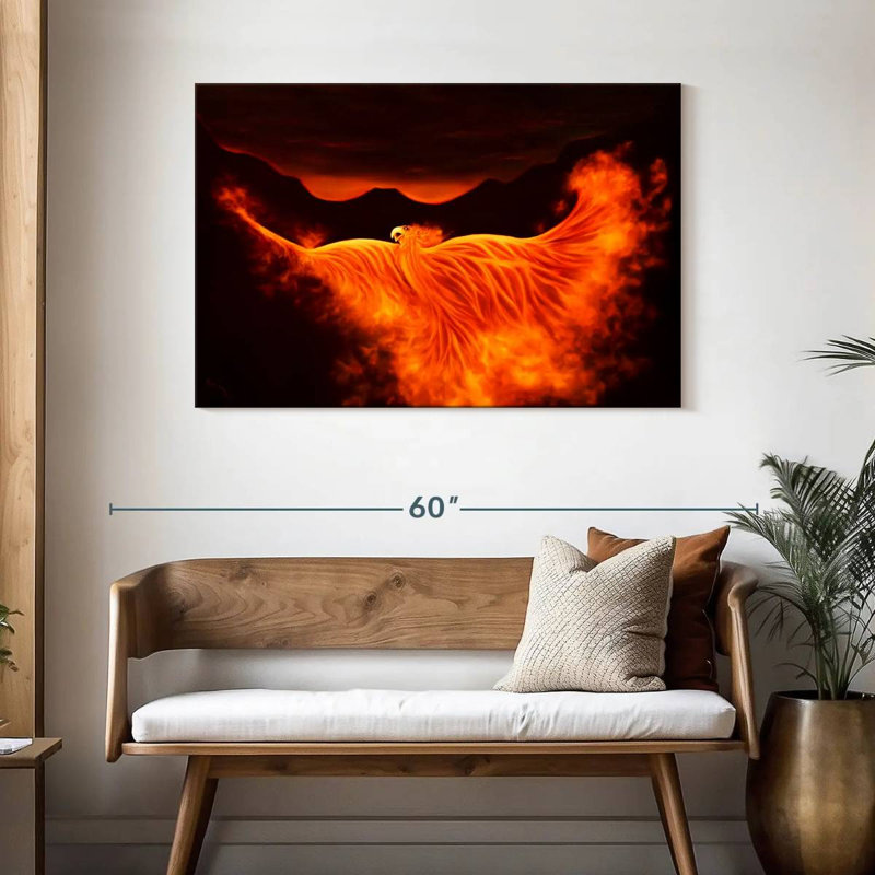 Kelan Phoenix Rising, 30" H x 45" W