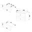 Annemien 61cm Wall Mounted Bathroom Vanity Base Only