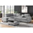 Luchiano 112" Wide Reversible Sofa & Chaise with Ottoman-1389376506