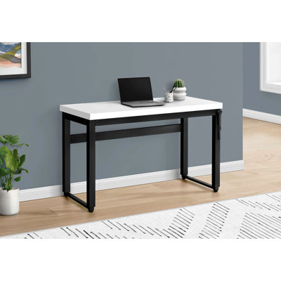 Computer Desk, Home Office, Standing, Adjustable, 48"L, Work, Laptop Laminate,  Metal, Contemporary, Modern