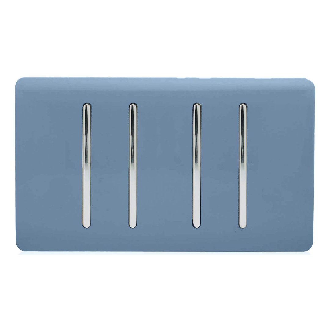Trendi Switch 4 Gang Intermediate Rocker Light Switch