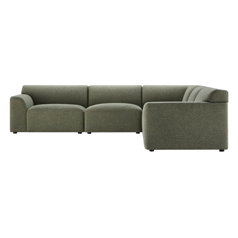 Morell 5 - Piece Upholstered Reversible L-Sectional, Nathan Hemp Tweed