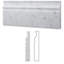 12 in. L x 5 in. W Marble Bullnose Tile Trim-50183740