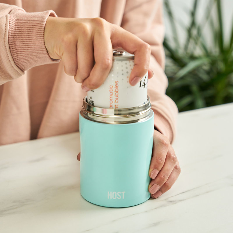 Stay-Chill Slim Can Cooler, 4.75" H x 3.5" W x 3.5" D, Sky Blue