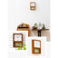 Horloge murale rectangulaire en bois fini noyer-2049129884