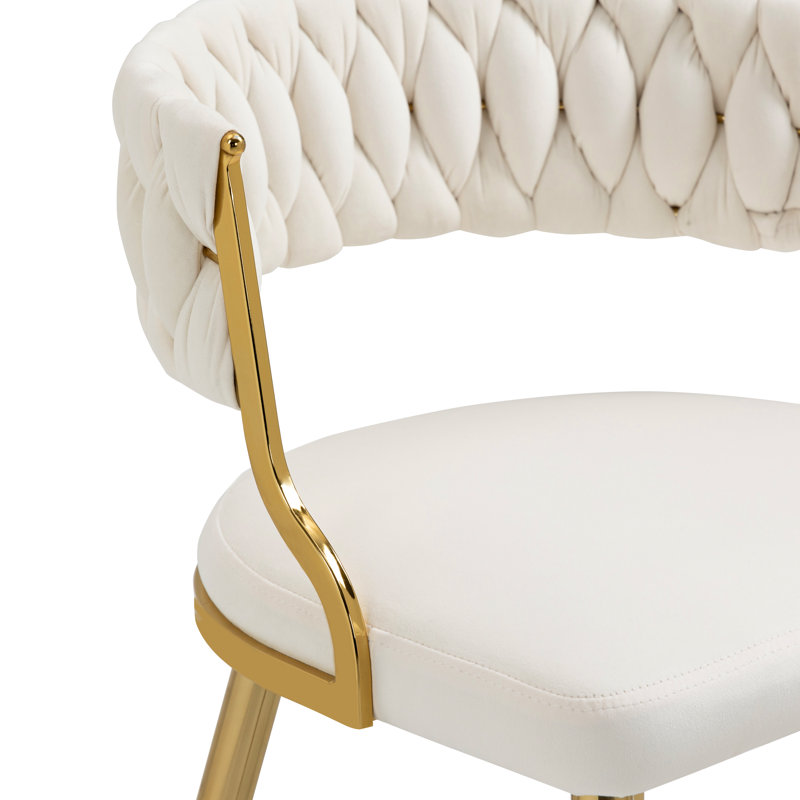 Christal Upholstery Dining Chair, Ivory