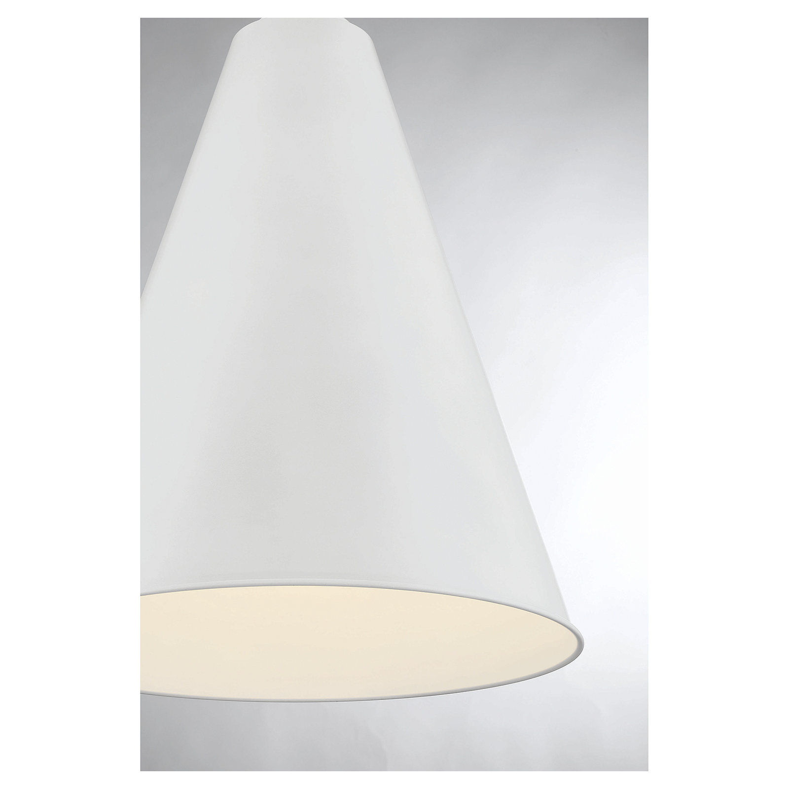 Grenadine Single Light Metal Dimmable Pendant, White