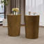 METAL HAMMERED END TABLE