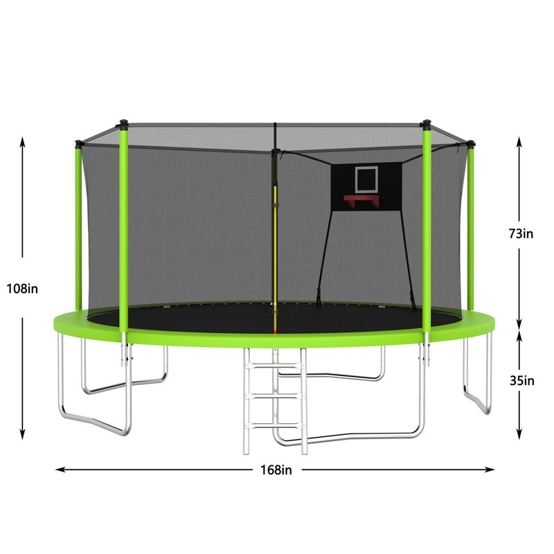 Trampoline 14 pi, Vert