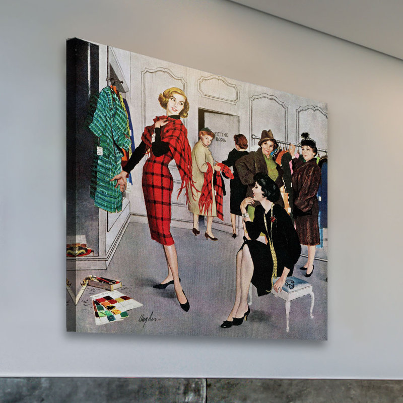 « perfect fit » par george hughes, reproduction d’art sur toile tendue, 40 po x 40 po