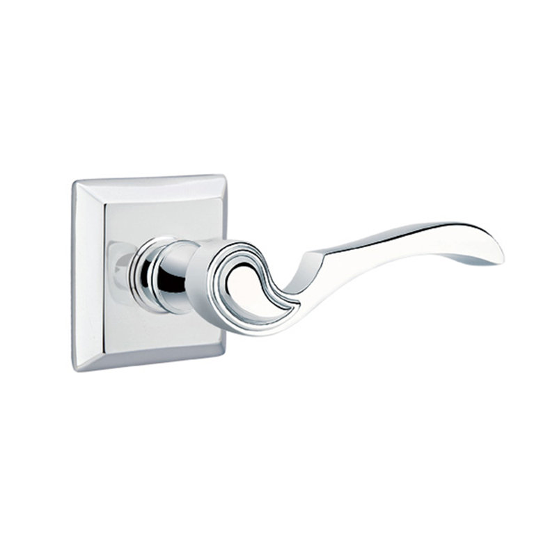 Poignée de porte avec rosette Coventry Passage, Gauche, Chrome brillant