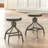 Epley Swivel Adjustable Height Counter Stool with Metal Frame