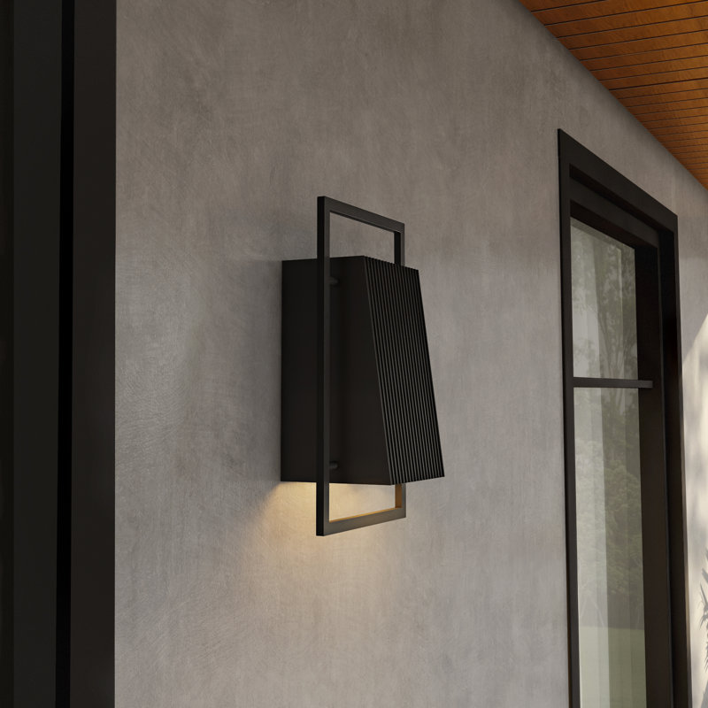 Steel Wall Light, 16.75" H x 8" W x 5" D