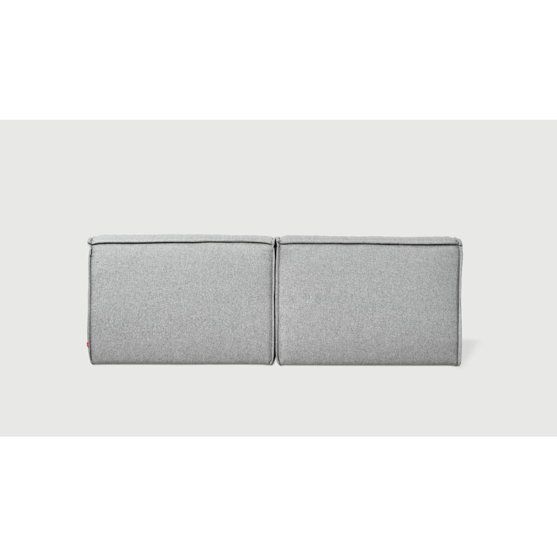 Canapé sans accoudoirs modulaire 2 pièces Nexus, 100 % polyester pierre de parlement