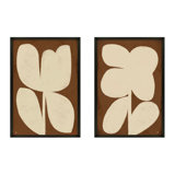 Flower Set Of 2 Painting by StudioM