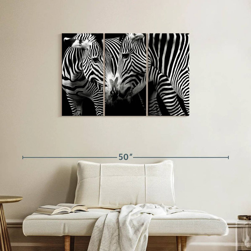 Brampt Nuzzling Zebra, 24" H x 38" W