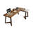 Nut-brown L-Shaped Solid Wood writing desk-1465388224-1465388254