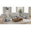 Majestic Light Gray  Vegan Leather 2-Pieces  Reclining  Sectioanal Living Room Sofa And Loveseat  With Cup-Holders And LED Lights