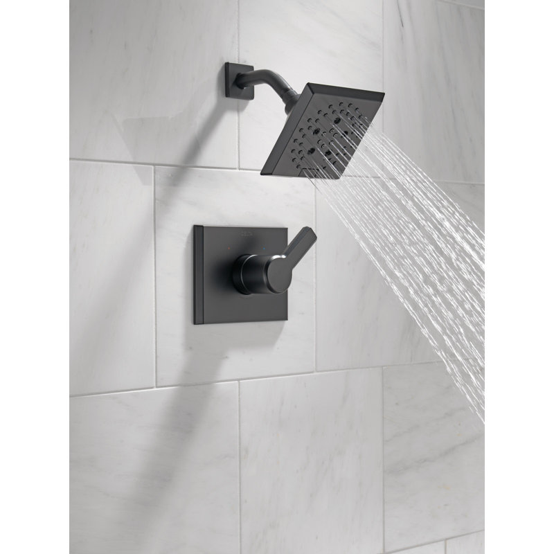 Pivotal 14 Series Shower Faucet with H2okinetic Technology, Matte Black