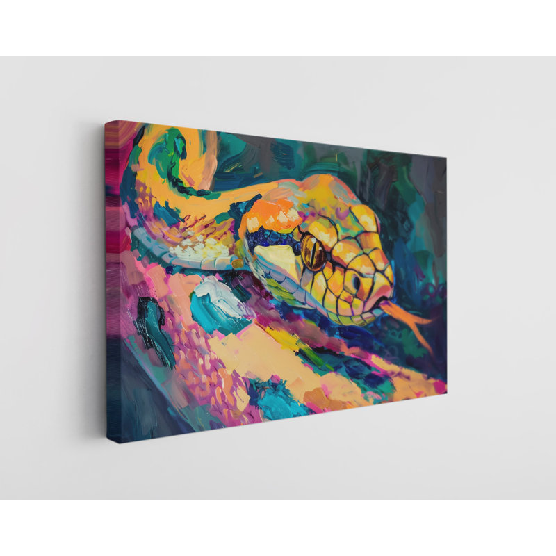Reproduction d'art sur toile, peinture à l'huile d'un serpent, décoration murale moderne pour la maison et le bureau