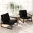 Angellina Faux Leather Armchair-1267500041