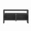 Buffet U-Style en placage de bois massif de 60 po avec portes à fermeture en douceur, rangement double, idéal pour organiser les articles essentiels dans différentes pièces U-Style, console de 60 po, minimaliste moderne, double, articles pour la maison-1555917177