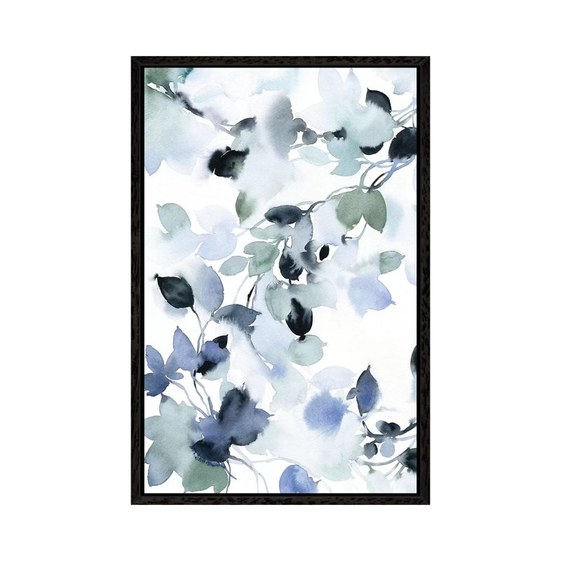 Let Go II by Stephanie Ryan - Painting on Canvas, 101.6cm H x 66.04cm W x 3.81cm D, Black Floater Framed