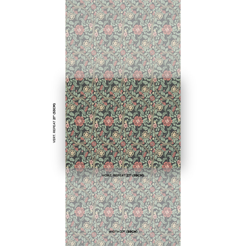 Garden Guild Wallpaper, Navy Blue