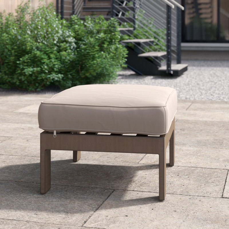 Repose-pieds d'extérieur avec coussin Gelston