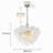 4-light Modern Glass Bubble Chandelier, 24"d-1765888439