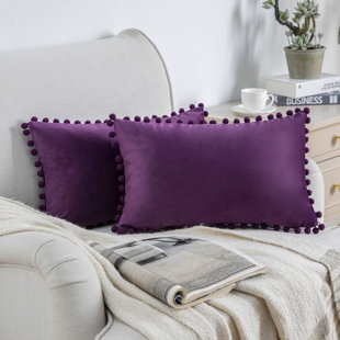 Purple Lower-Back Support Cushion