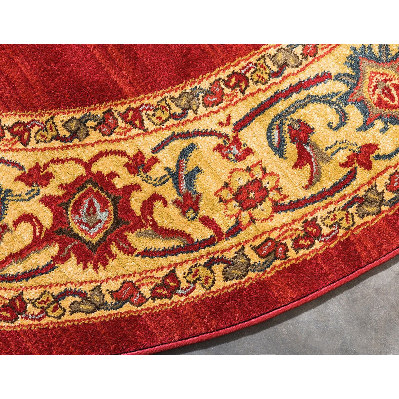 Eesi Floral Indoor Rug, Round 6'