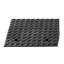 Rampe de bordure en caoutchouc 20,47 po x 20,47 po x 9,84 po, paquet de 2 rampes de bordure en caoutchouc noir, capacité de 7 000 lb avec canal de drainage pour garages