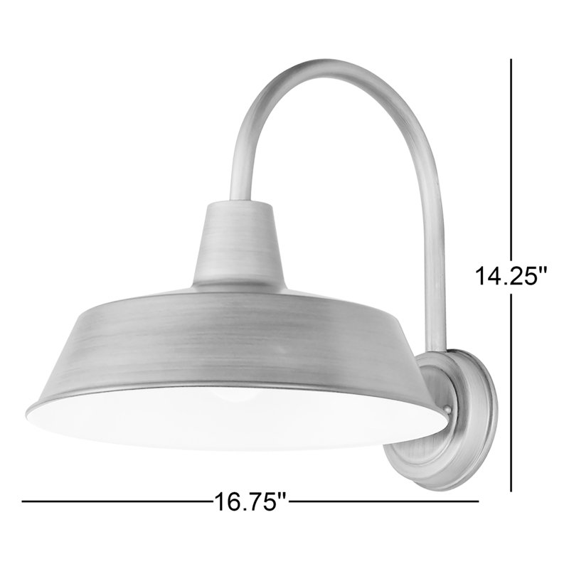 Jorgie Aluminum Wall Light, Weathered Zinc