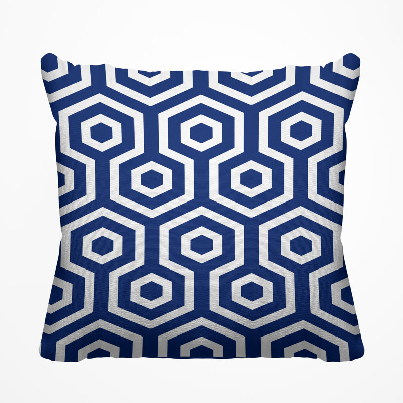 Housse et insert de coussin décoratif extérieur Hilton, 19 po x l 19 po, Bleu