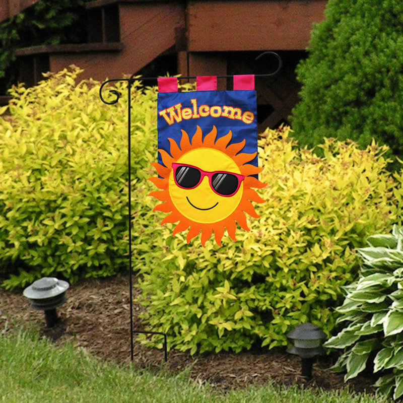 Drapeau de jardin Summer Sun Applique