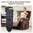 Oversize Power Lift Assist Reclining Chair with Massage Heating & Side Pocket-1438444459