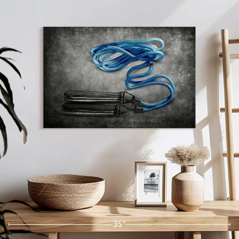 Sireci Blue Jumping Rope, 16" H x 24" W